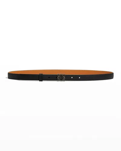 LOEWE ANAGRAM LEATHER BELT