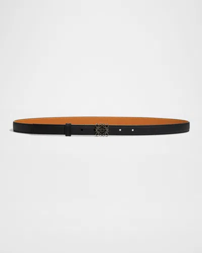LOEWE ANAGRAM LEATHER BELT
