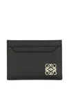 Loewe Anagram Leather Cardholder In Black