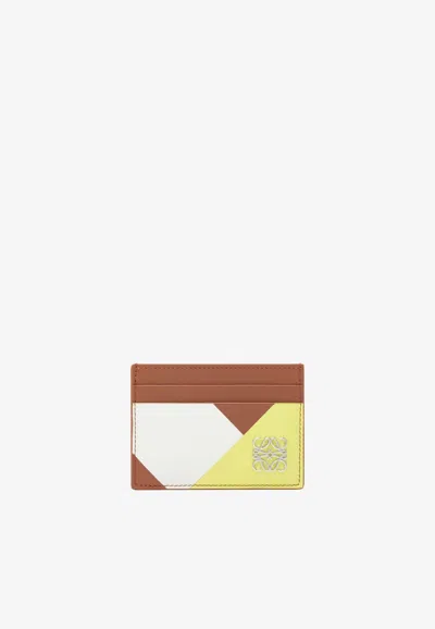 Loewe Anagram Leather Cardholder In Multicolor