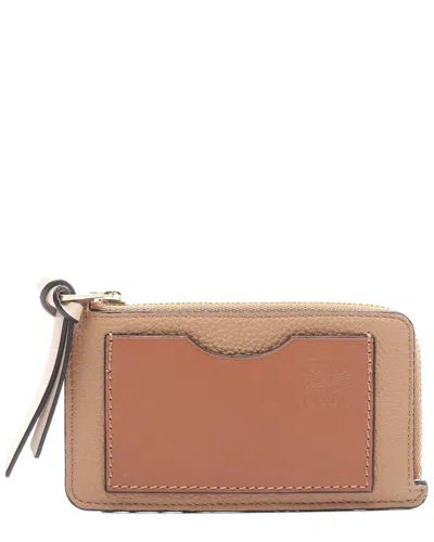 Pre-owned Loewe Anagram Leather Coin Card Holder (authentic Pre-loved)
