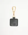 Loewe Anagram Leather Keychain In Black