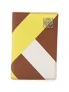 Loewe Anagram Leather Passport Case In Multi