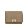 Loewe 'anagram' Leather Tri-fold Wallet In Sand