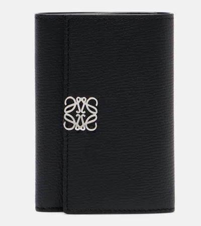 Loewe Anagram Leather Wallet In Black