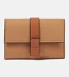 Loewe Anagram Leather Wallet In Brown