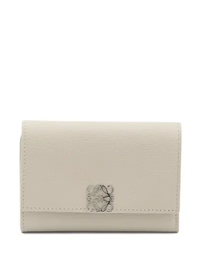 Loewe Compact Vertical Wallet Foldable Design In Neutral