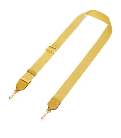 Loewe Anagram Logo Bag Strap In Green