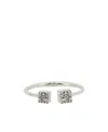 Loewe Sterling Silver Anagram Cuff Bangle In White