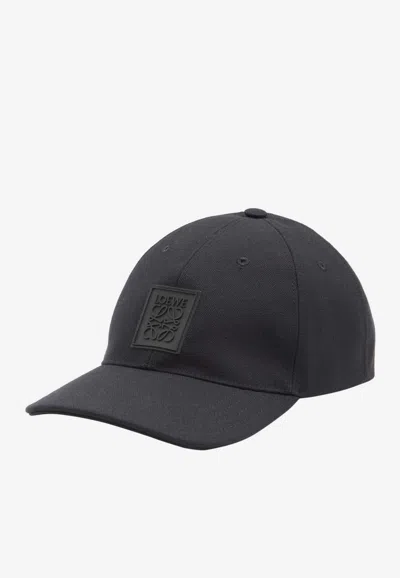 Loewe Anagram Logo-embroidered Baseball Cap In Blue