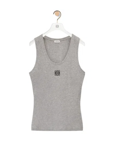 Loewe Anagram Tank Top In Gray