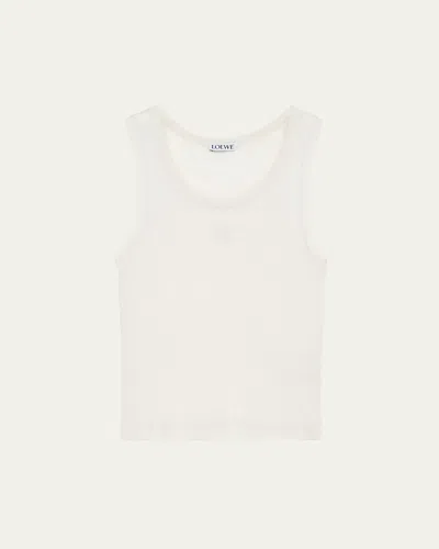 LOEWE ANAGRAM LOGO RIBBED TANK TOP