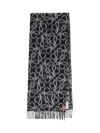 Loewe 'anagram' Logo Scarf In Black