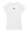Loewe White Cotton-blend T-shirt With Anagram Logo Women In White