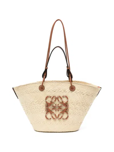 Loewe Medium Anagram Basket Handbag In Brown
