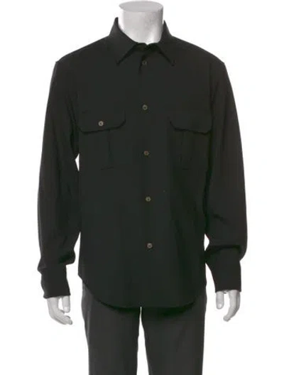 Pre-owned Loewe Anagram Long Sleeve Shirt In Black