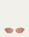 Loewe Anagram Lw40115u Sunglasses In Srgldbordmr