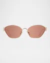 Loewe Anagram Lw40115u Sunglasses In Srgldbordmr