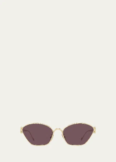 LOEWE ANAGRAM METAL CAT-EYE SUNGLASSES
