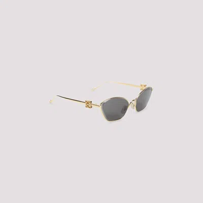 Loewe Anagram Metal Hexagon Sunglasses In Gray