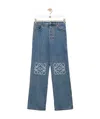 Loewe Anagram Baggy Jeans In Blue