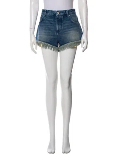 Pre-owned Loewe Anagram Mini Shorts W/ Tags In Blue