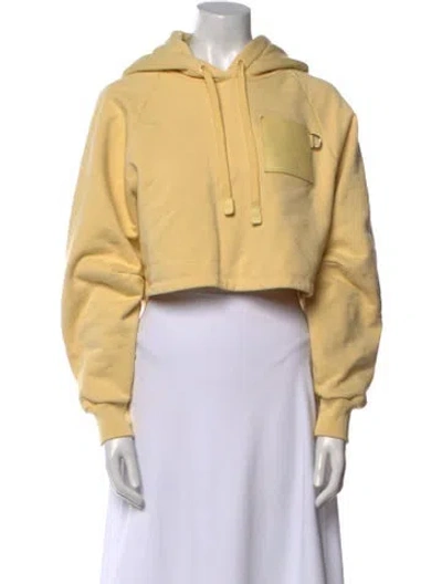 Pre-owned Loewe Anagram Mock Neck Sweatshirt In Yellow