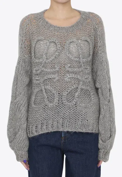 Loewe Anagram Mohair-blend Knitted Sweater