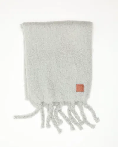 Loewe Anagram Mohair Scarf In Gray