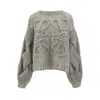 Loewe Logo-embroidered Open-knit Jumper