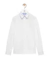 Loewe Cotton-blend Button-down Shirt In White