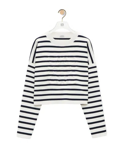 LOEWE LOEWE STRIPED CROPPED JUMPER