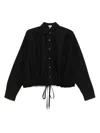 Loewe Drawstring Open-back Blouson Blouse