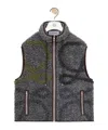 Loewe Vest In Wool Blend In Gray