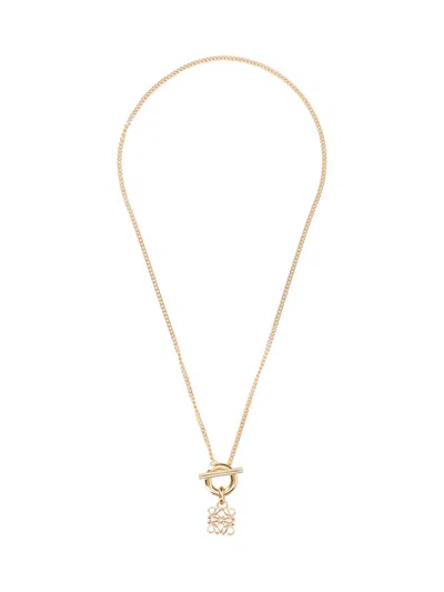 Loewe 'anagram' Necklace In Gold