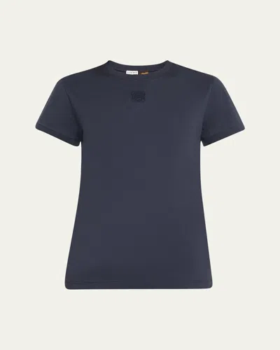 Loewe Anagram Openwork Lace T-shirt