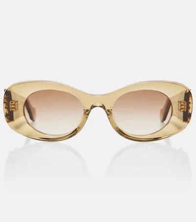 LOEWE ANAGRAM OVAL SUNGLASSES