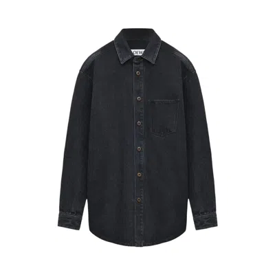 Pre-owned Loewe Anagram Overshirt 'black' | Men's Size 50