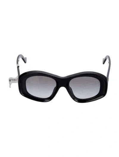 Pre-owned Loewe Anagram Oversize Sunglasses W/ Tags In Black/gold