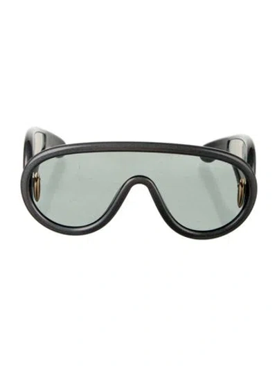 Pre-owned Loewe Anagram Oversize Sunglasses W/ Tags In Gold/grey