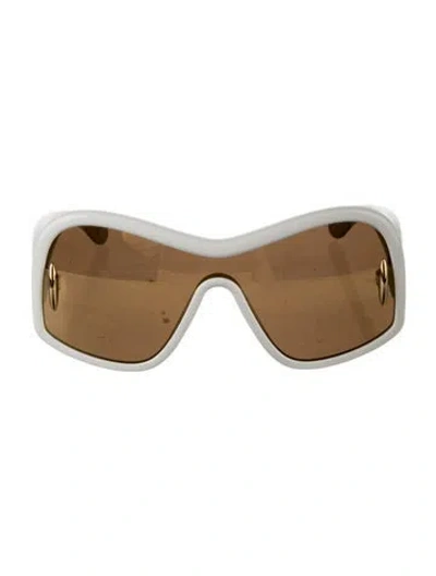 Pre-owned Loewe Anagram Oversize Sunglasses W/ Tags In Gold/white