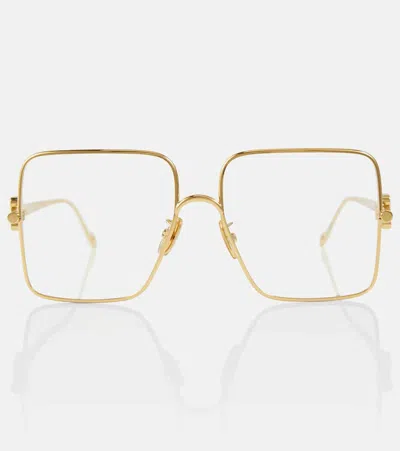 Loewe Oversized Glasses In 030 Shiny Endura Gol