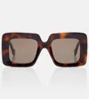 Loewe Anagram Oversized Square Sunglasses In Multi