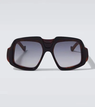 Loewe Anagram Oversized Sunglasses In Brown