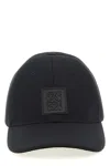 Loewe Men Anagram Patch Cap In Black