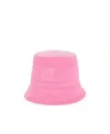 Loewe Anagram-patch Corduroy Bucket Hat In Pink