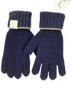 Loewe Anagram-patch Gloves (authentic Pre-loved) In Blue