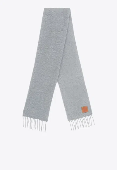 Loewe Anagram Patch Mohair And Wool Scarf