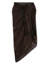 Loewe Anagram-pattern Pareo In Brown