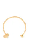 Loewe Anagram Pebble Bangle In Sterling Silver In Gold